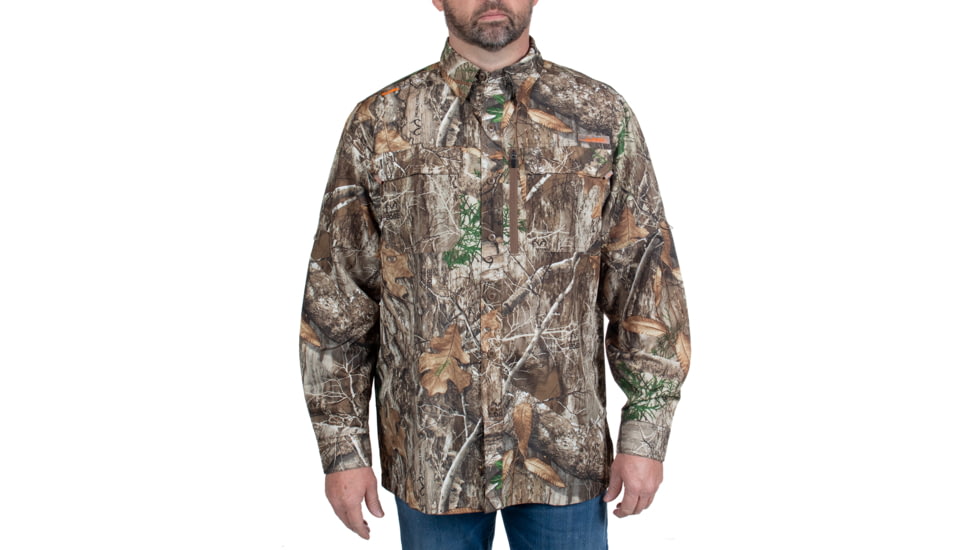 Habit Hatcher Pass Camo Guide Long Sleeve Shirt - Mens, Realtree Edge, 3XL, TS1477-922-3X