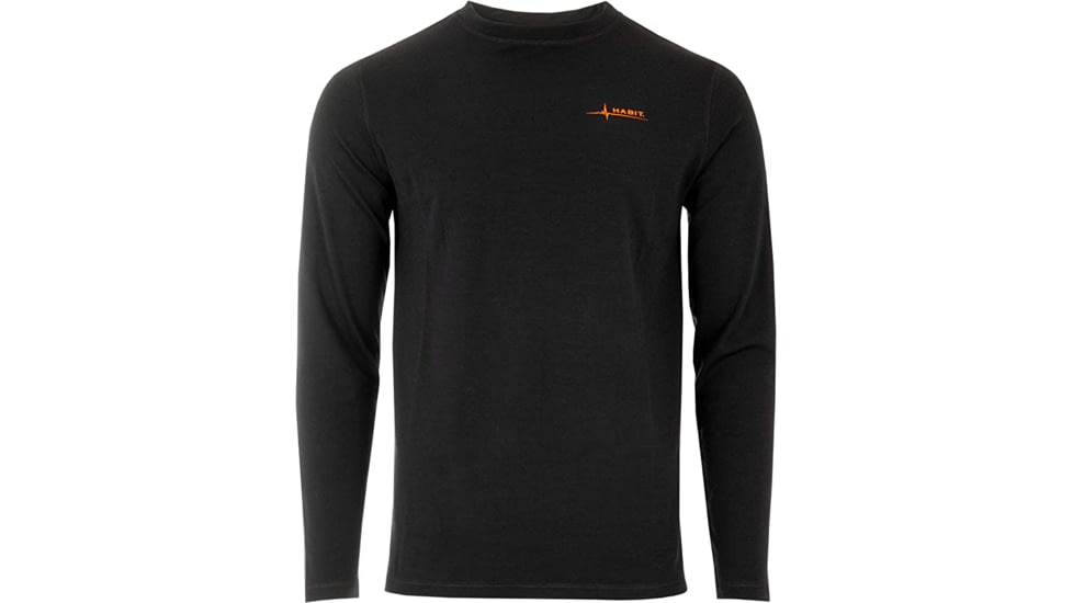 Habit Redstag Merino Wool Base Layer Top - Mens, Black, Large, BL10010L