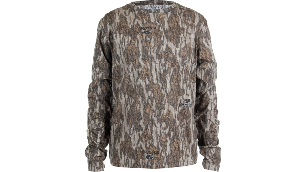 Habit Youth Bear Cave Long Sleeve Camo Tee - Boys, Youth Small, Mossy Oak New Bottomland, 1409643