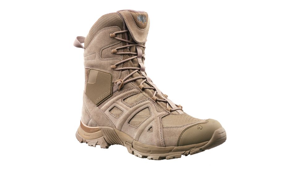 HAIX Mens Black Eagle Athletic 11 High Side Zip Textile Boots, Desert Tan, 4.5 320002-4.5
