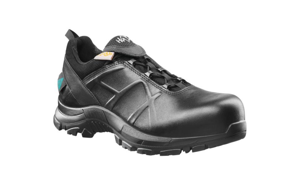 HAIX Mens Black Eagle Safety 52 Low Waterproof Leather Boots, Medium, Black, 14 620002M-14