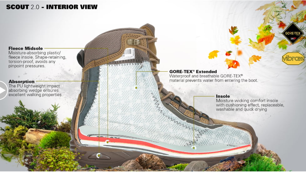 HAIX Scout 2.0 Hiking Boots - Mens, Brown, 13 US, Medium, 206319M-13