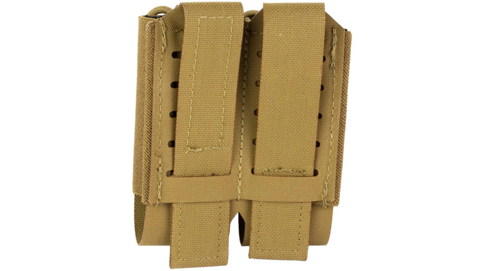 Haley Strategic Partners Double Pistol Mag Pouch, Coyote Brown, POUCH-PM-2-2-COY