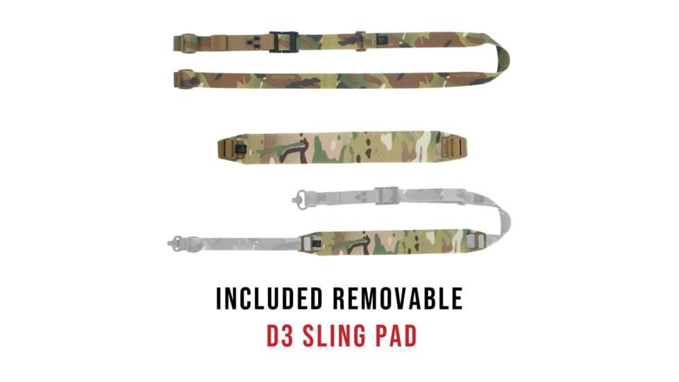 Haley Strategic Partners D3 Pro Sling, Two Point, 6oz, 70x2x.5, MIL-SPEC Nylon Webbing Construction