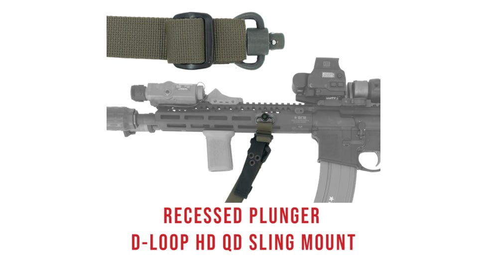 Haley Strategic Partners D3 Slim Sling, Two Point, 2.9oz, 70x1.375x.5, MIL-SPEC Nylon Webbing Construction