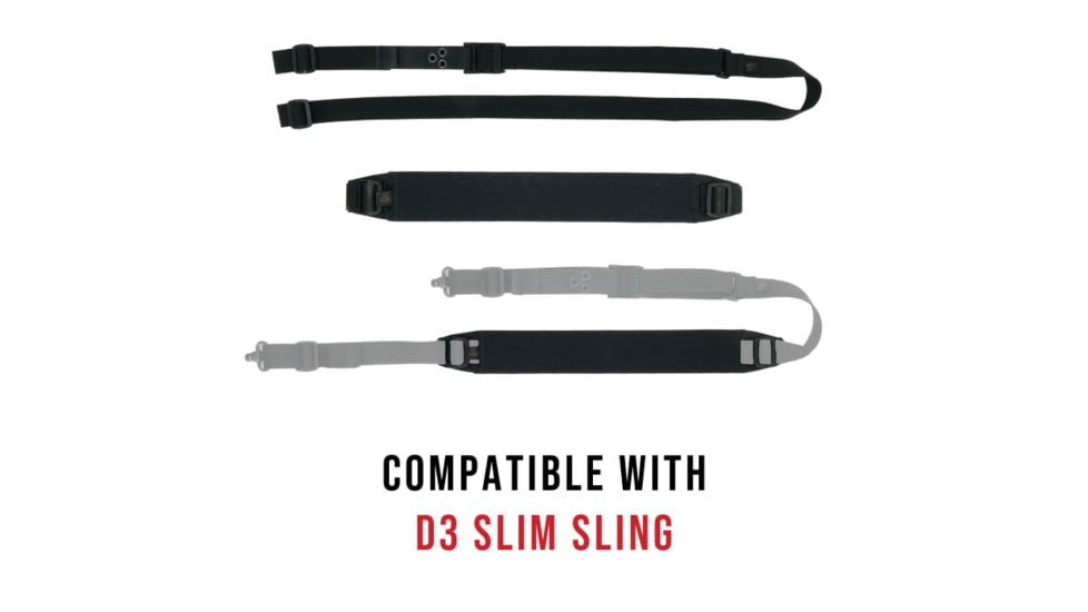 Haley Strategic Partners D3 Sling Pad, 1.13oz, 15x2x.625, MIL-SPEC Nylon Webbing Construction, Compatible with D3 Slim Sling
