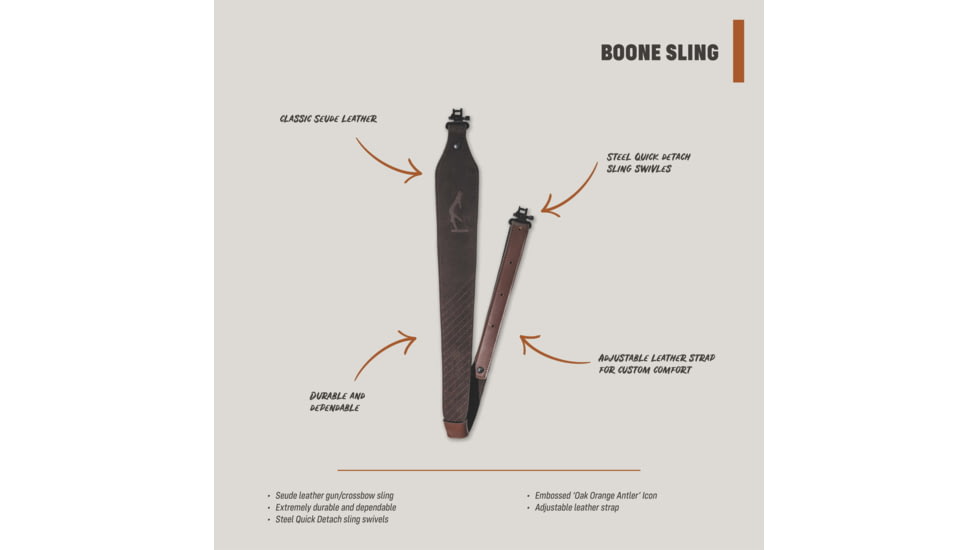 HALF RACK Boone Sling, Brown, Medium, HR1154