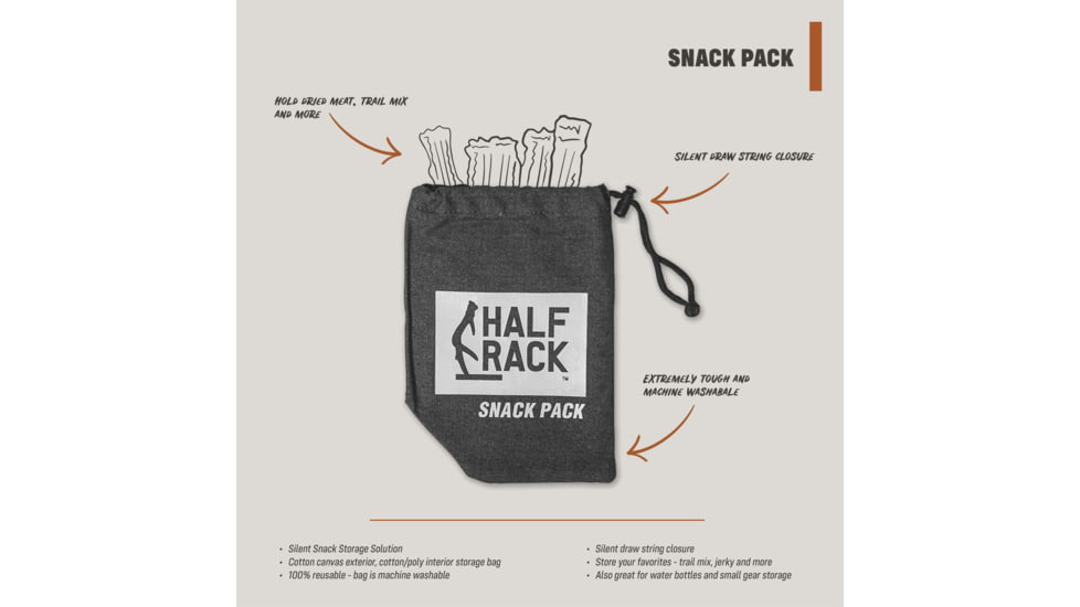 HALF RACK Snack Pack, Black/White, Small, HR1470