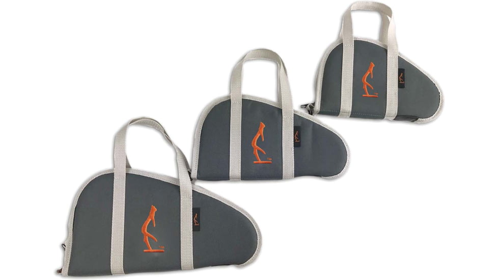 HALF RACK Wildcat Handgun Case, Dark Grey/Light Grey/Orange, Small, HR1022