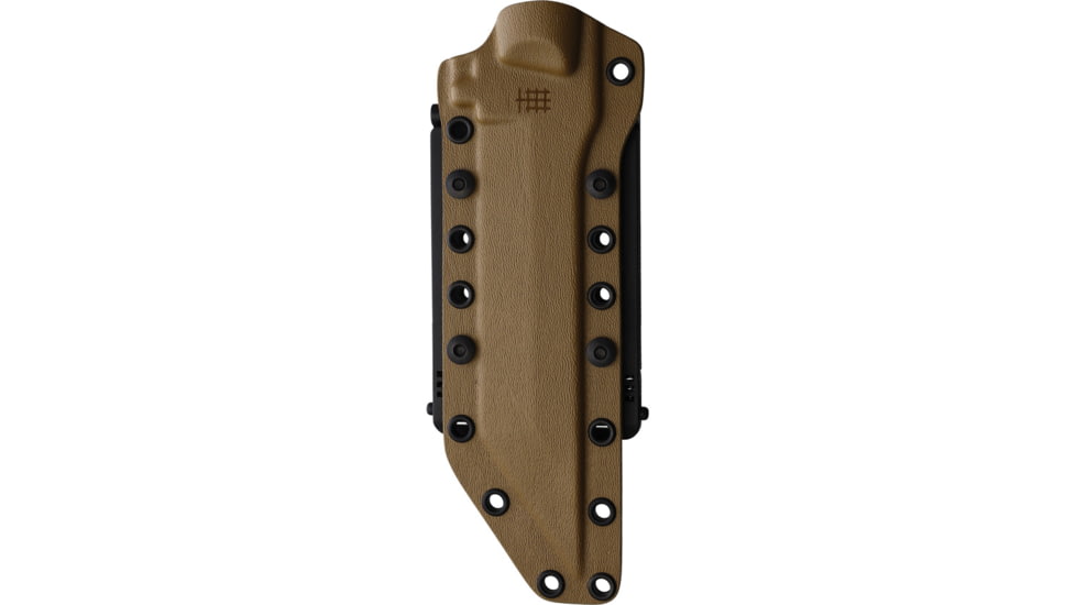 Halfbreed Blades Medium Infantry K110 Steel Fixed Blade Knife, 6.69in, Bohler K110, Dark Earth Teflon Tanto Blade, Dark Earth G10 Handle, MIK-05P DE