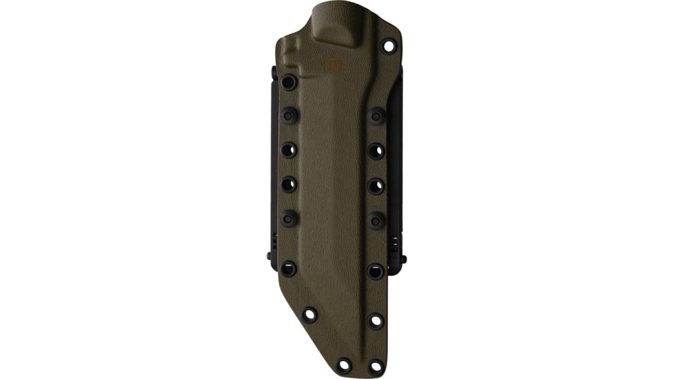 Halfbreed Blades Medium Infantry K110 Steel Fixed Blade Knife, 6.69in, Bohler K110, OD Green Teflon Tanto Blade, Black G10 Handle, MIK-05P BLK OD BLK