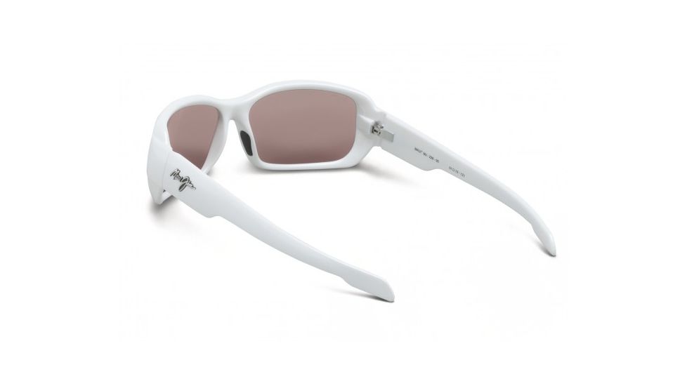 Maui Jim Hamoa Beach Sunglasses w/ White Pearl Frame and Maui Rose Lenses - R226-05, Back View