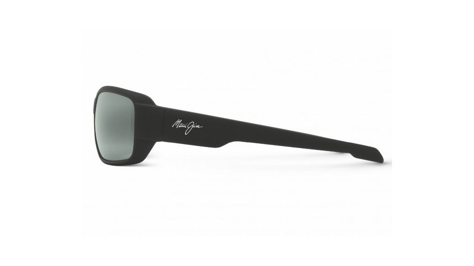 Maui Jim Hamoa Beach Sunglasses w/ Matte Black Rubber Frame and Neutral Grey Lenses - 226-2M, Side View