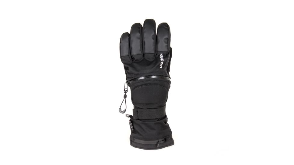 Hand Out Gloves Sport Glove Pockets, Unisex, Black Zipper, Extra Small, HOS-GXSBP