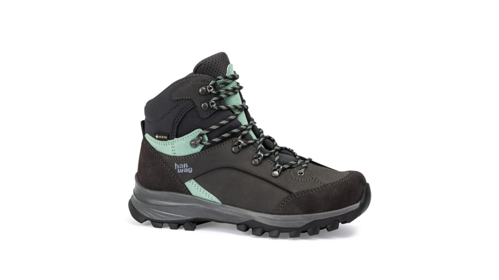 Hanwag Alta Bunion II GTX Shoes - Womens, Asphalt/Mint, 9, H20390164494-9