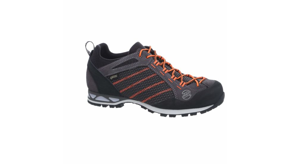 Hanwag Makra Low GTX - Mens, Asphalt/Orange, Medium, 8.5, H11120-64023-8.5