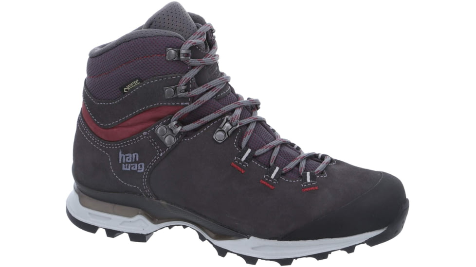 Hanwag Tatra Light Bunion GTX Hiking Shoes - Womens, Asphalt/Dark Garnet, Medium, 6 US, H202601-64356-6