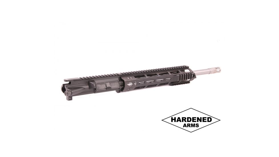 Hardened Arms Upper Receiver Assembly, AR-15, .223 Wylde, 16 inch Barrel, SOCOM Profile, Mid-Length, 1/8 Twist, 1/2x28 Thread, 12 inch Talon Handguard, A2 Flash Hider, Black upp0130