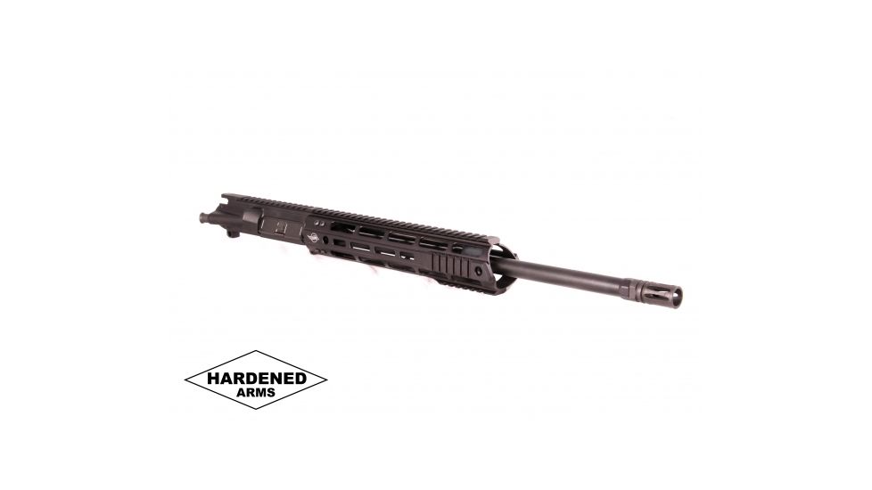 Hardened Arms Upper Receiver Assembly, AR-15, .300 Blackout, 16 inch Barrel, HBAR Profile, Pistol Length, 1/8 Twist, 5/8x24 Thread, 10 inch Talon Handguard, A2 Flash Hider, Black upp0217