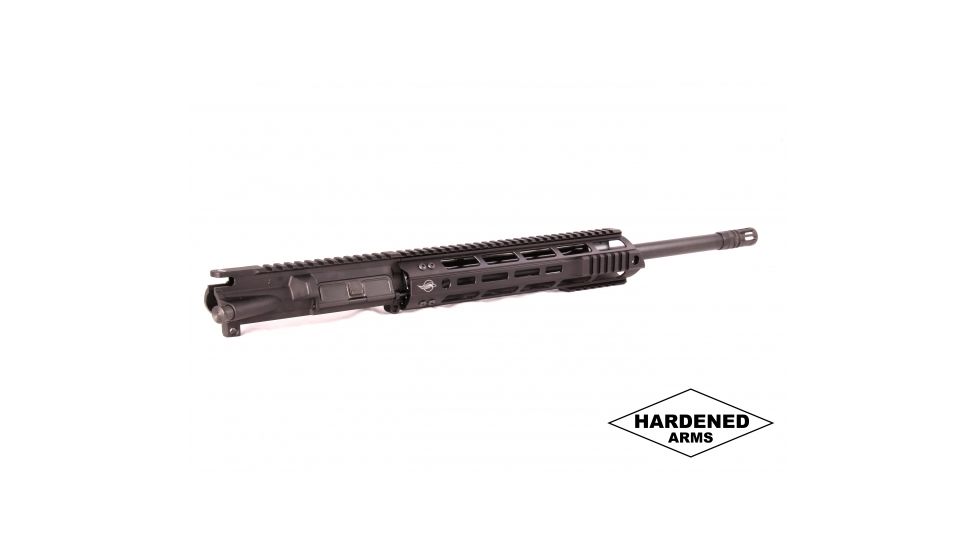 Hardened Arms Upper Receiver Assembly, AR-15, 5.56 NATO, 16 inch Barrel, M4 Profile, Carbine Length, 1/7 Twist, 1/2x28 Thread, 10 inch Talon Handguard, A2 Flash Hider, Black upp0123