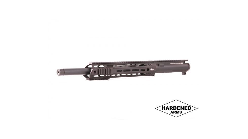 Hardened Arms Upper Receiver Assembly, AR-15, 5.56 NATO, 24 inch Barrel, Bull Profile, Rifle Length, 1/7 Twist, 1/2x28 Thread, 15 inch Talon Handguard, Thread Protector, Black upp0127