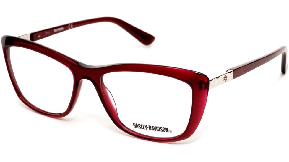 Harley Davidson Eyewear HD0548 Eyeglass Frames - Shiny Bordeaux Frame Color