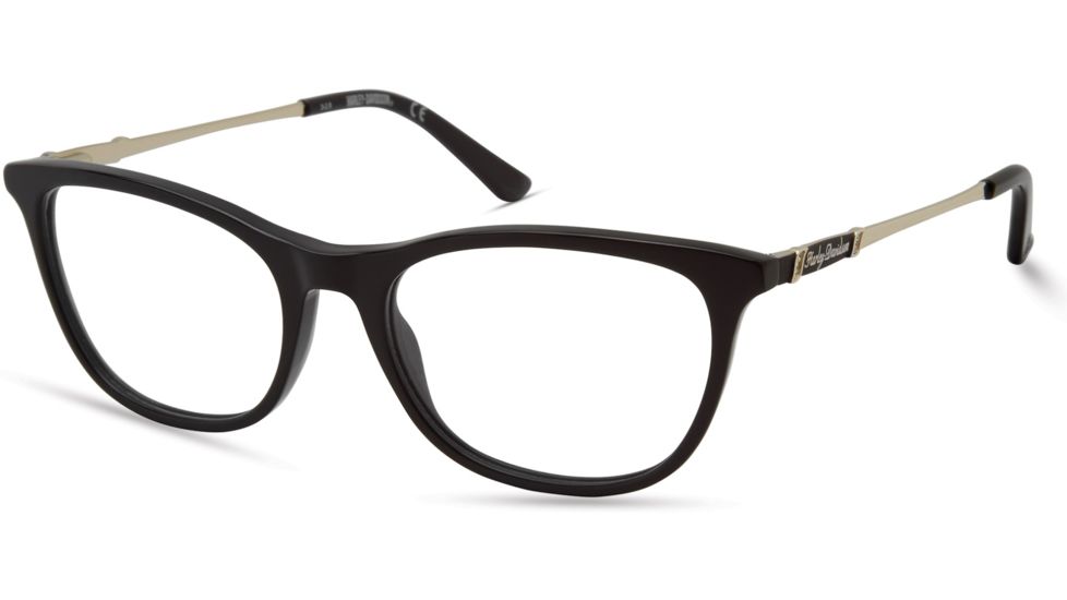 Harley Davidson Eyewear HD0549 Eyeglass Frames - Shiny Black Frame Color