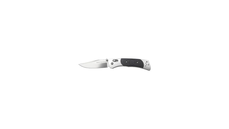 Harley Davidson Hardtail Folding Knife, Plain Edge, Satin Blade 13100