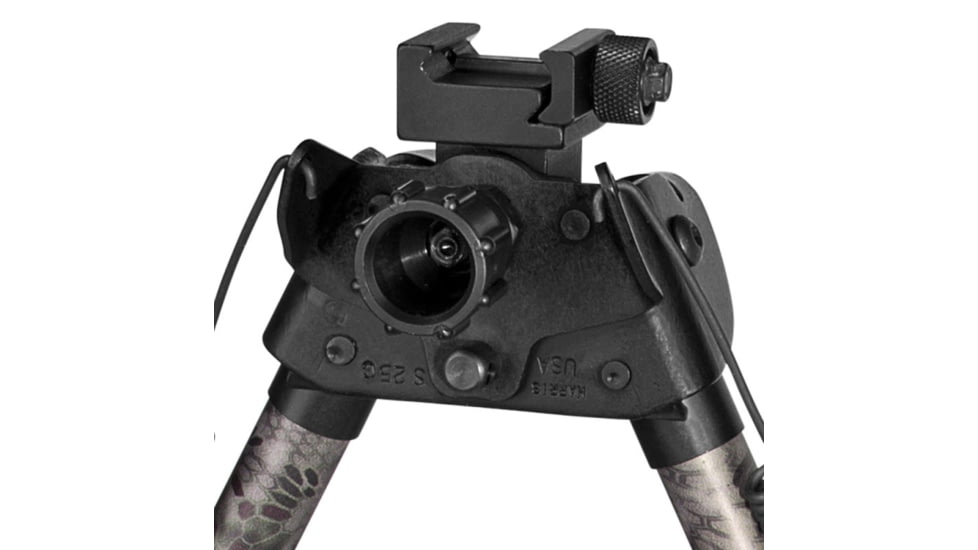 Harris Engineering Picatinny Sporting BiPod with Hinged Base, 13.5-27 in, Kryptek, S-25CP Camo