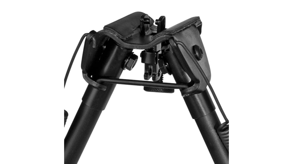 Harris Engineering Rotate Self Level Sporting BiPod with Solid Base, 9-13 in, Black, 1A2-L2