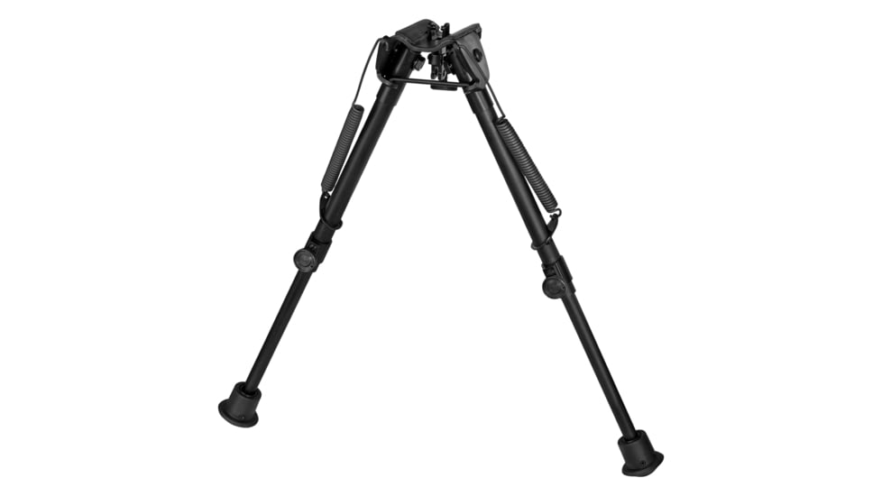 Harris Engineering Rotate Self Level Sporting BiPod with Solid Base, 9-13 in, Black, 1A2-L2