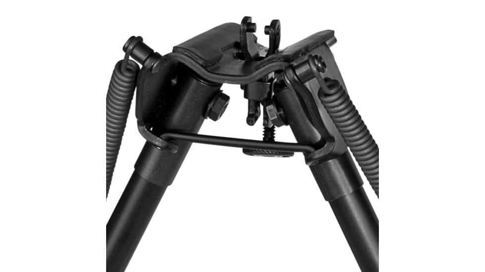 Harris Engineering Rotate Self Level Sporting BiPod with Solid Base, Black, 6-9 in, Black, 1A2-BR2