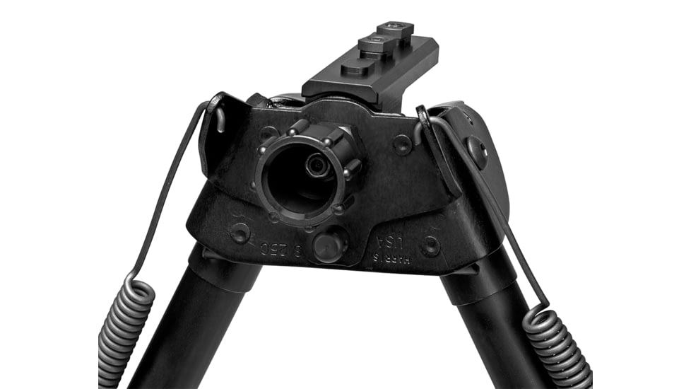 Harris Engineering S-BR2 M-LOK Bipod, Rotate Self Leveling, 6-9 in, Black, S-BR2 M-LOK