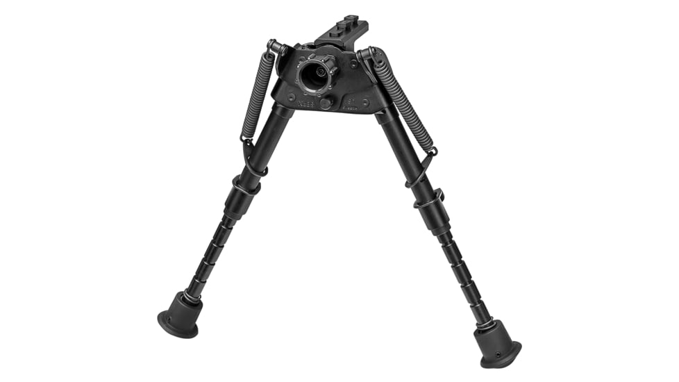 Harris Engineering S Series BRM M-LOK Bipod, Rotate Leg Notch, 6-9 in, Black, SBRMMLOK