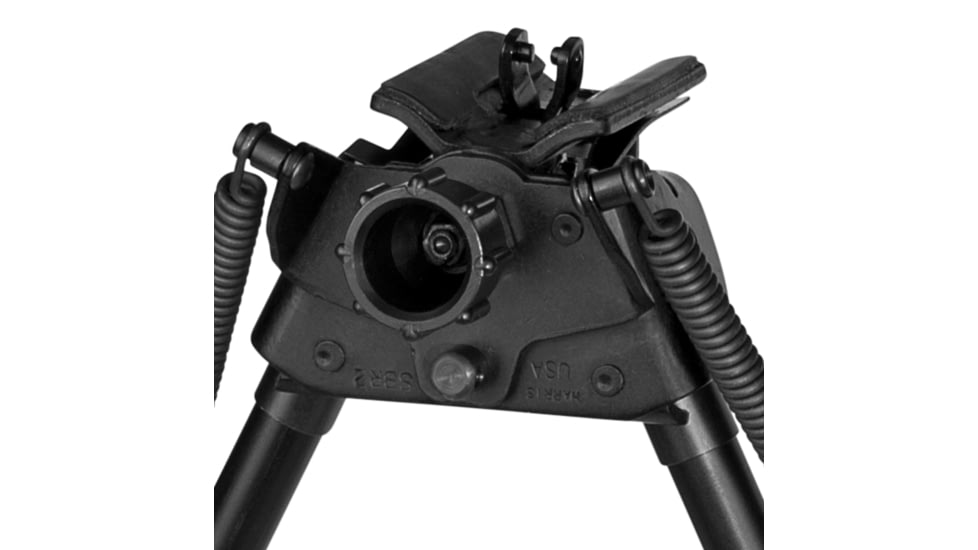 Harris Engineering Sporting BiPod Rotate Self Leveling with Hinged Base, 6-9 in, Black, S-BR2