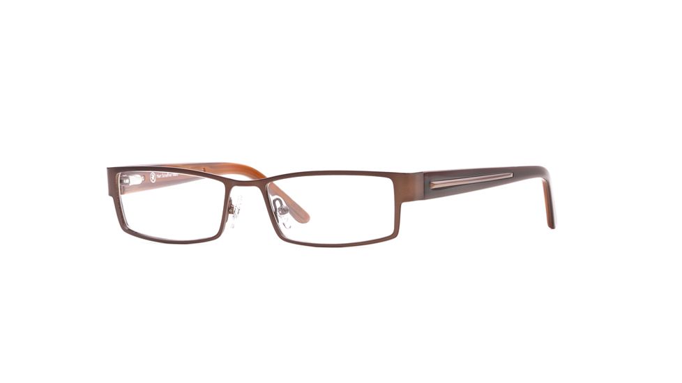 Hart Schaffner Marx HSM 750 SEHS 075000 Single Vision Prescription Eyeglasses - Brown SEHS 0750005445 BN