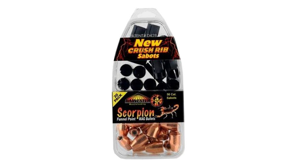 Harvester Scorpion 50cal 260gr .451 Funnel Point Sabot 20pk
