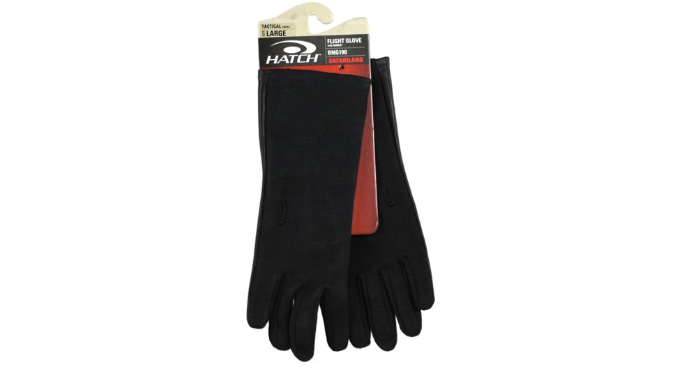 Hatch Tactical Flight Glove with NOMEX BNG190, Black, XXL
