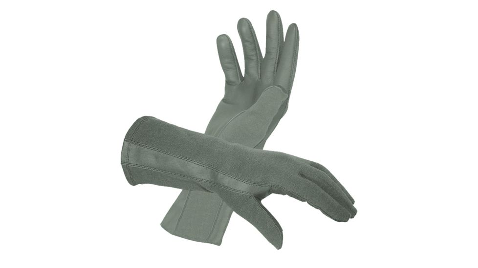 Hatch Tactical Flight Glove with NOMEX, Application: Military, Flight, Law Enforcement, Color: Foliage, Fabric/Material: Nomex, Leather, Gender: Unisex, Tactical: Yes, Weather Resistance: Heat Resistant 