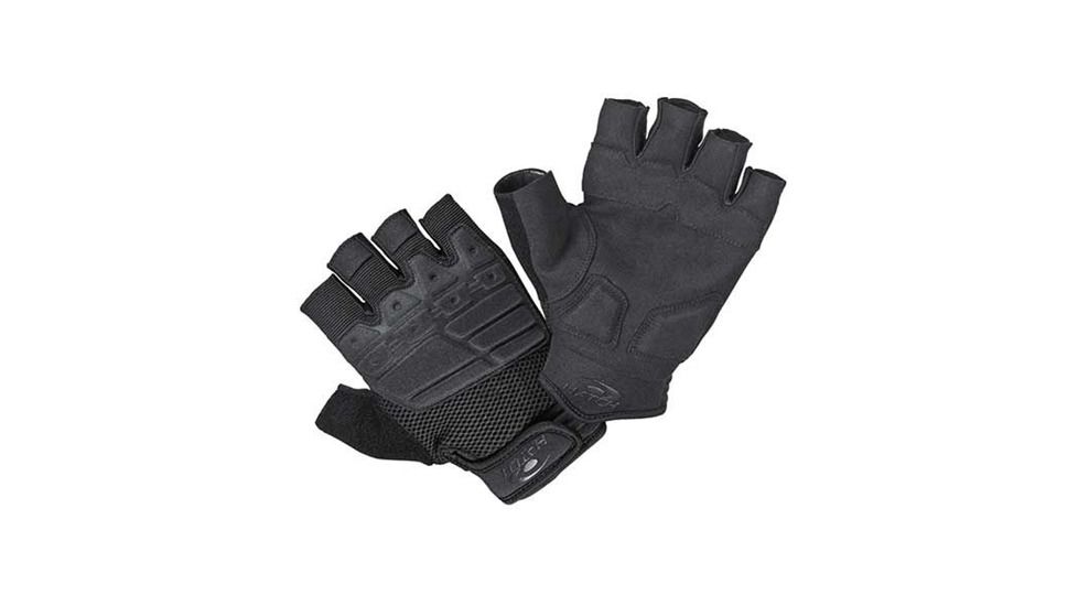 Special Unit Bike Patrol Half Finger Black Gloves