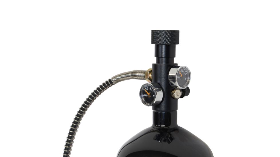 Hatsan TactAir 1.6L CF Fill Tank w / Fill Valve, Black, HA91020