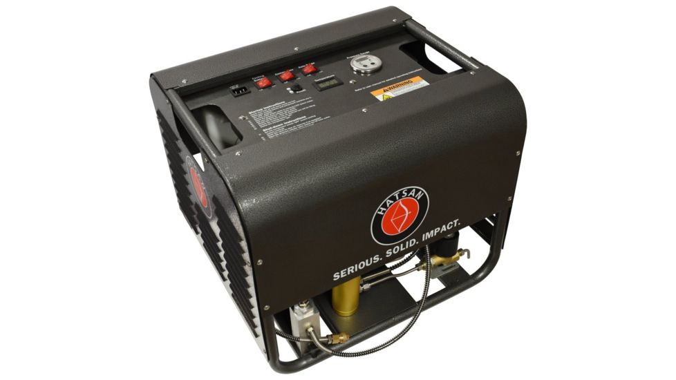 Hatsan TactAir Lightning PCP Compressor - 2 Cylinder, 4500 PSI, 110V, Black HA91000