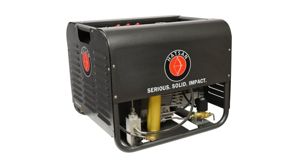 Hatsan TactAir Lightning PCP Compressor - 2 Cylinder, 4500 PSI, 110V, Black HA91000