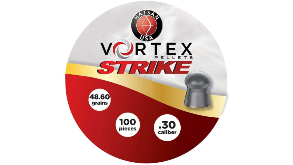 Hatsan Vortex Strike Pellets .30 48.60gr, 100 Rounds, HA90643