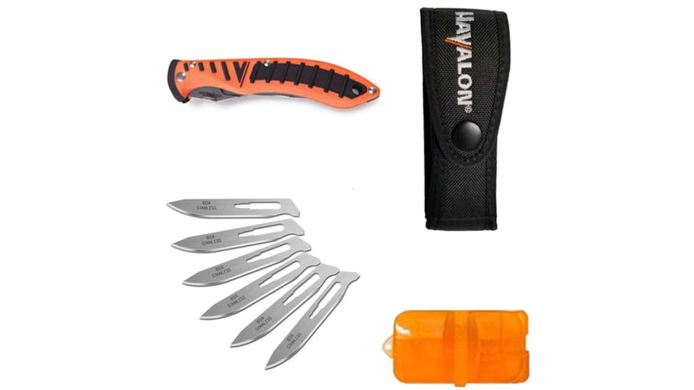 Havalon Forge Folding Knife, Box, Orange, XTI-60ARHO