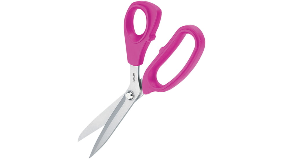 Havels Dura-Shears, 9in Overall, AUS-8 Stainless Blades, Pink ABS Handles, 38001