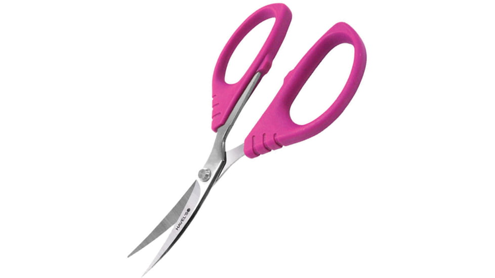 Havels Embroidery Scissors, 5.5in Overall, Stainless Blades, Pink ABS Handles, 30140
