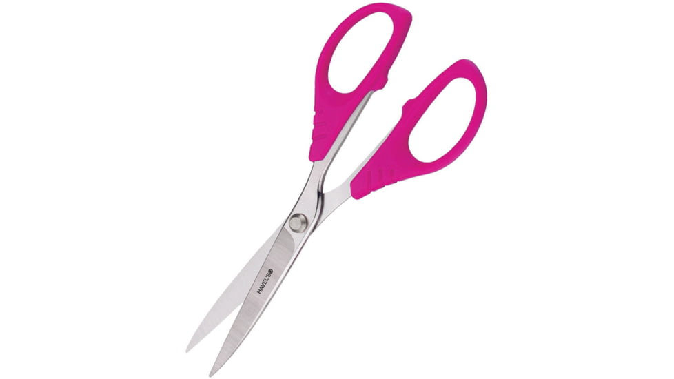 Havels Sew Creative Fabric Scissors, 7in Overall, Stainless Blades, Pink ABS Handles, 30178