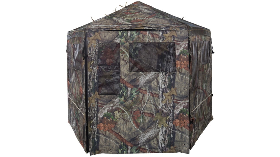 Hawk Treestands Bunker Hunting Blind, Mossy Oak/Blackout, HWK-DOX-BNK400