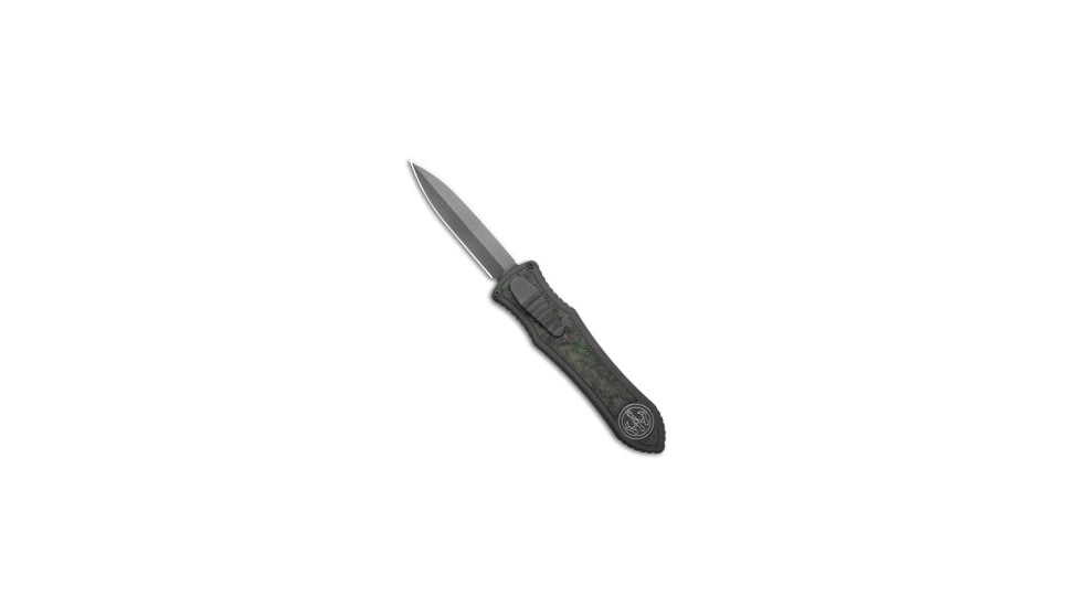 Hawk Knife Designs G&amp;G Hawk Custom Deadlock Model C D/A OTF Knife Ti/Jungle Wear CF 3.5" Gray, Black/Green, Bohler M390, adult, BHQ-231969